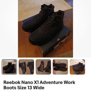Reebok Nano X1 Adventure Black Work Boots